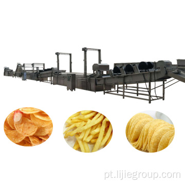 Equipamento de processamento de batatas fritas automáticas de 500kgs/h